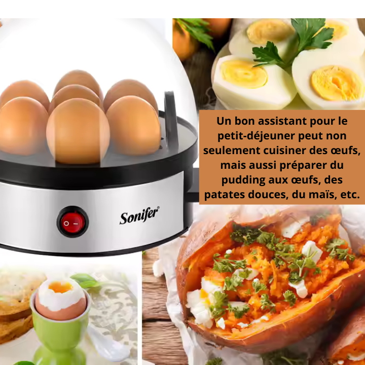 Cuiseur Sonifer – 7 œufs, prêt vite. KEAL